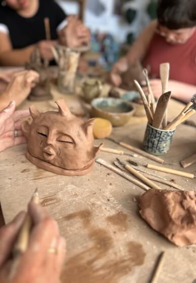 Double Face Smoker Clay Handbuilding Workshop