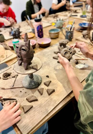 Double Face Smoker Clay Handbuilding Workshop