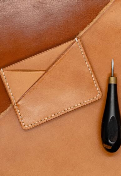 Double-Layer Leather Cardholder Workshop