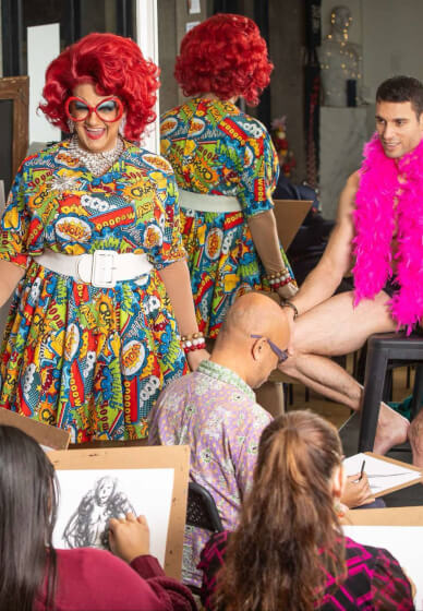 Draw a Drag Queen Life Drawing Workshop