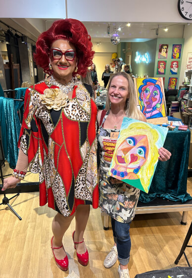 Draw with a Drag Queen Workshop