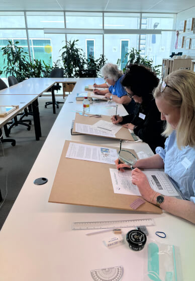 Drawing Leaves in Graphite Class