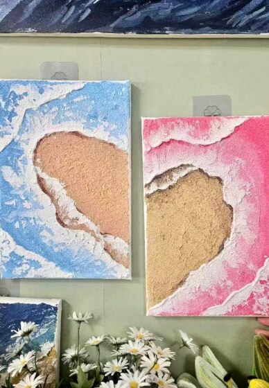 Dream Coast Textured Painting Class
