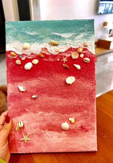 Dream Coast Textured Painting Class