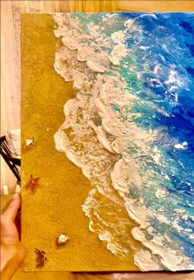 Dream Coast Textured Painting Class