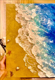 Dream Coast Textured Painting Class