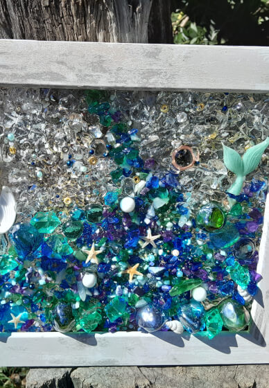 Dreamy Oceanscape Suncatcher in a Frame Workshop