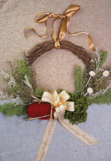 Dried Christmas Wreath Making Workshop