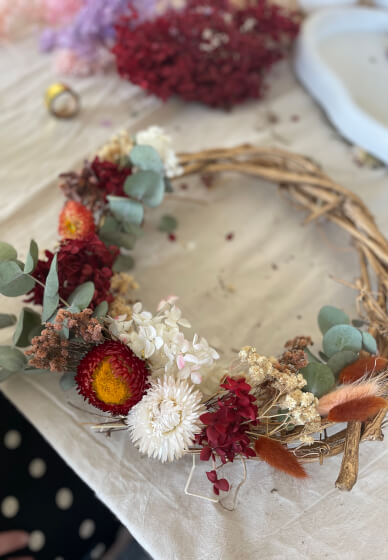 Dried Flower Wreath Workshop
