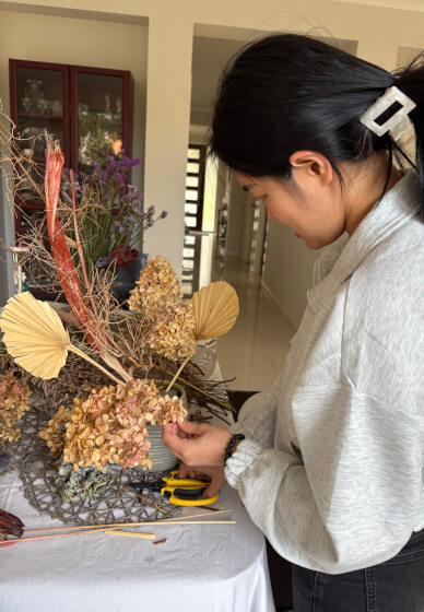 Dried Flowers Workshop Soft Textures, Mute Tones, That Never Fade