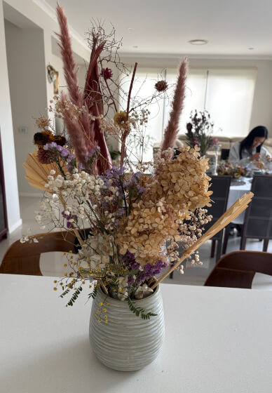 Dried Flowers Workshop Soft Textures, Mute Tones, That Never Fade