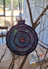 Easy Free-motion Embroidery Christmas Decorations Workshop