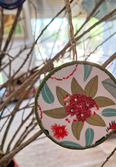 Easy Free-motion Embroidery Christmas Decorations Workshop