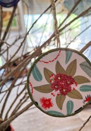 Easy Free-motion Embroidery Christmas Decorations Workshop