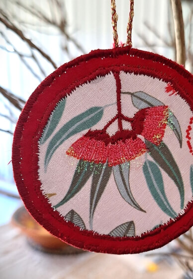 Easy Free-motion Embroidery Christmas Decorations Workshop