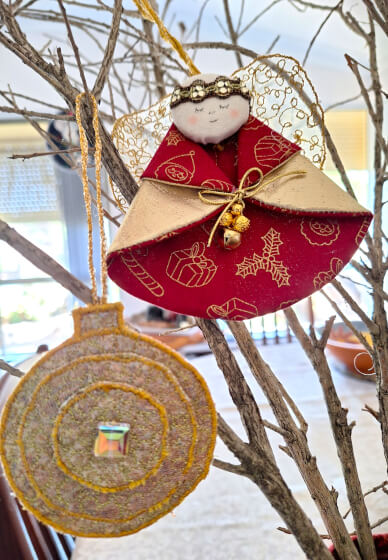 Easy Free-motion Embroidery Christmas Decorations Workshop