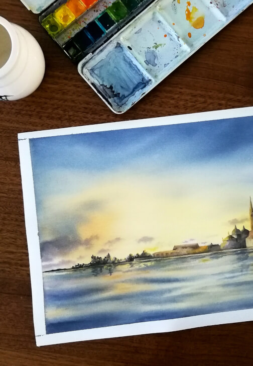 Beginner Watercolour Landscape Painting Class