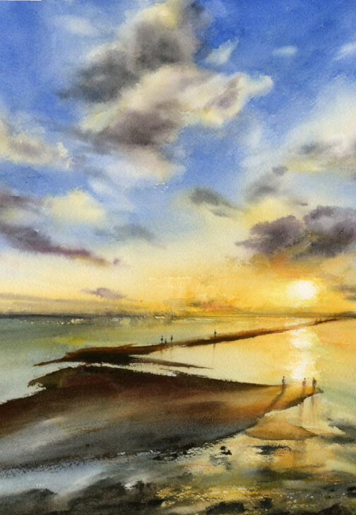Beginner Watercolour Landscape Painting Class
