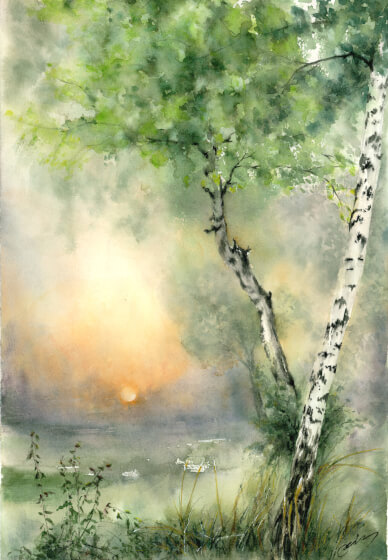 Beginner Watercolour Landscape Painting Class