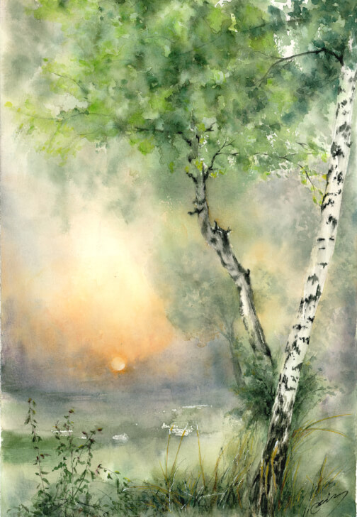 Beginner Watercolour Landscape Painting Class