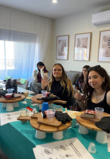 Eco-resin Cheeseboard and Matching Coasters Class