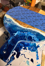 Eco-resin Cheeseboard and Matching Coasters Class