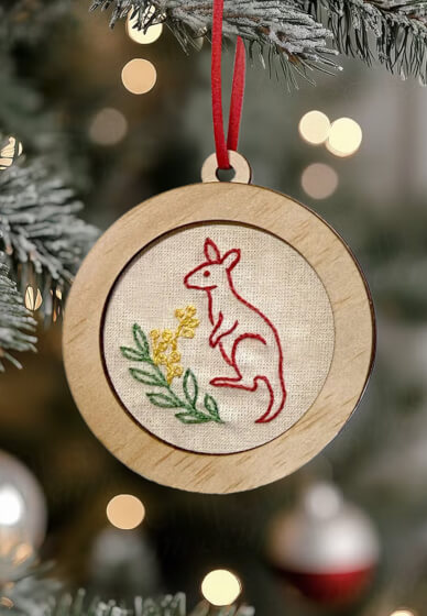 Embroidered Christmas Decoration Workshop