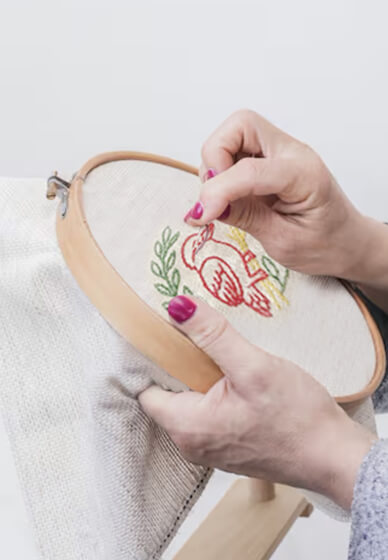 Embroidered Christmas Decoration Workshop