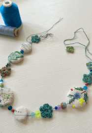 Embroidery and Textile Workshop: Decorative Medallion Necklace