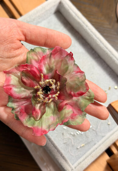 Embroidery Workshop: Anemone Brooch