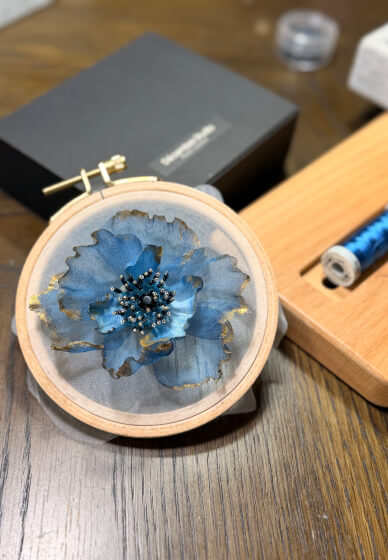 Embroidery Workshop: Anemone Brooch