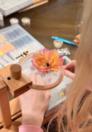 Embroidery Workshop: Anemone Brooch