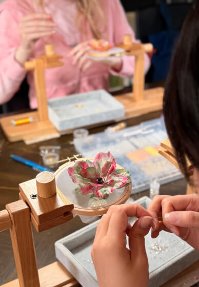 Embroidery Workshop: Anemone Brooch