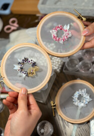 Embroidery Workshop: Flower Wreath Brooch
