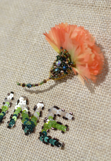 Embroidery Workshop: Mother's Day Carnation Brooch