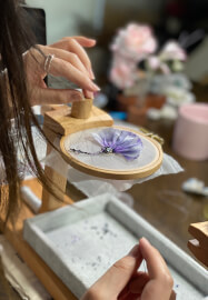 Embroidery Workshop: Mother's Day Carnation Brooch