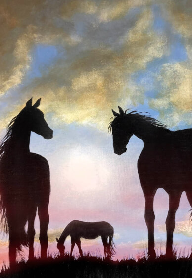 Evening Clouds - 5 Hour Painting Workshop