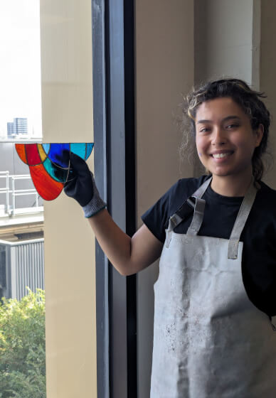 Evening Copper Foil Stained Glass Course