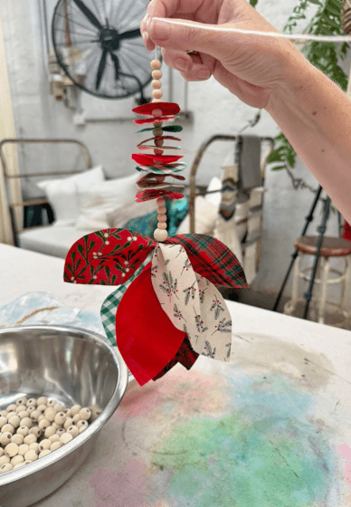 Fabric and Bead Christmas Garland Workshop