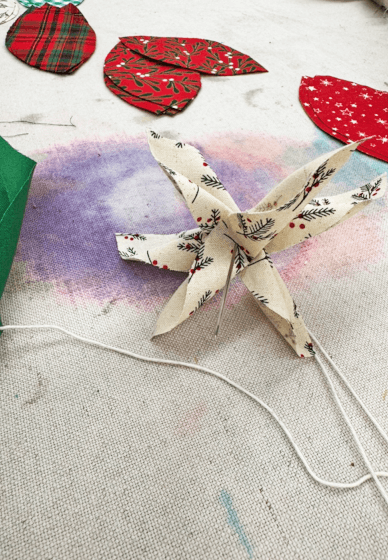 Fabric and Bead Christmas Garland Workshop
