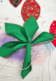 Fabric and Bead Christmas Garland Workshop