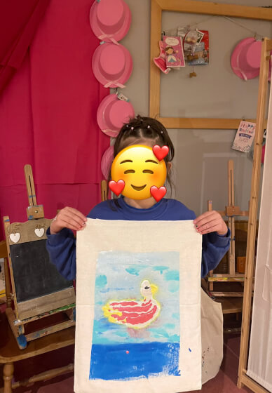 Fabric Art Workshop Sip N Paint on Clothes Bag Apron Cushion