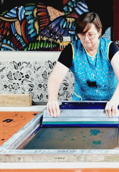 Fabric Meterage Screen Printing Workshop