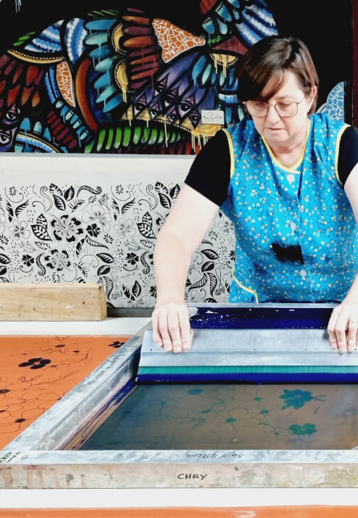 Fabric Meterage Screen Printing Workshop