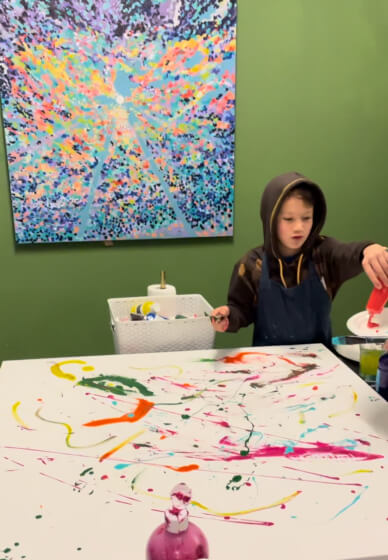 Family Giant Canvas Painting Class