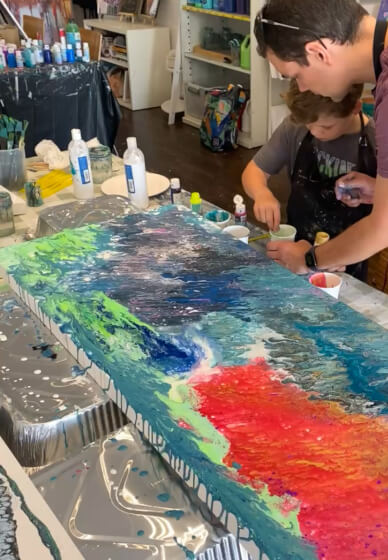 Family Giant Canvas Painting Class