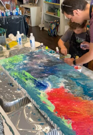 Family Giant Canvas Painting Class