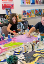 Family Giant Canvas Painting Class