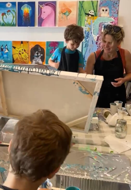 Family Giant Canvas Painting Class