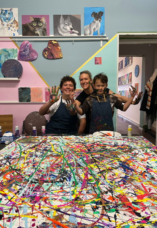 Family Giant Canvas Painting Class